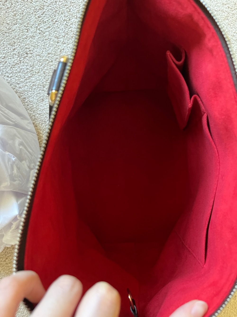 Louis Vuitton Saleya Handbag in Damier Ebene - Picture 9 of 15